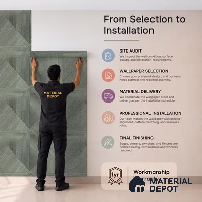 81293-4 | Green Diamond Grid PVC Geometric Wallpaper - 5 Meter x 42 Inch, 57 Sq. Ft. (Min. 15% Wastage)