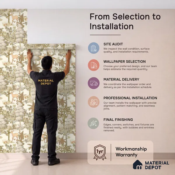 OR01-2 | 5 Meter x 42 Inch PVC Nature Look Wallpaper - 57 Sq. Ft. | Minimum 15% wastage during installation