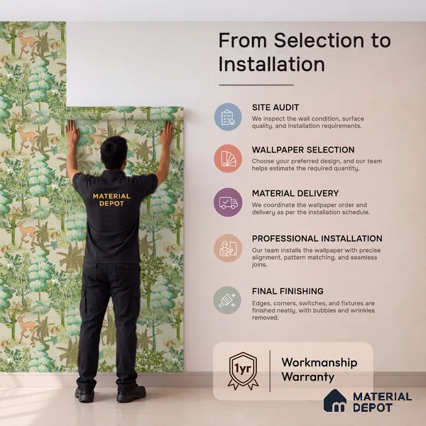 OR01-3 | 5 Meter x 42 Inch PVC Nature Look Wallpaper - 57 Sq. Ft. | Minimum 15% wastage during installation