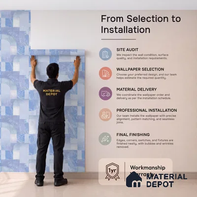 OR03-3 | 5 Meter x 42 Inch PVC Patterned Look Wallpaper - 57 Sq. Ft. | Minimum 15% wastage during installation