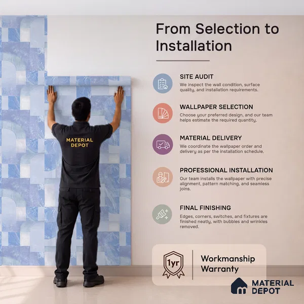 OR03-3 | 5 Meter x 42 Inch PVC Patterned Look Wallpaper - 57 Sq. Ft. | Minimum 15% wastage during installation