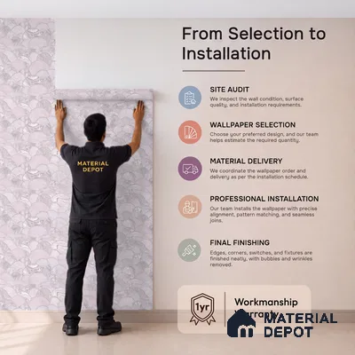 OR06-2 | 5 Meter x 42 Inch PVC Patterned Look Wallpaper - 57 Sq. Ft. | Minimum 15% wastage during installation