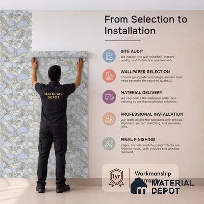 OR06-4 | 5 Meter x 42 Inch PVC Patterned Look Wallpaper - 57 Sq. Ft. | Minimum 15% wastage during installation