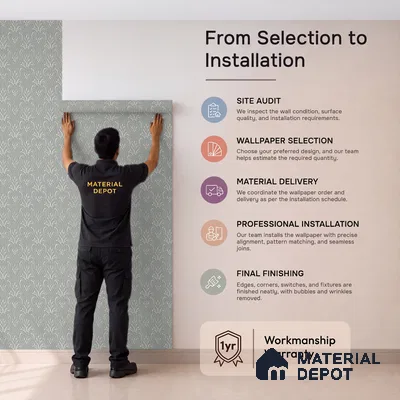 OR07-1 | 5 Meter x 42 Inch PVC Patterned Look Wallpaper - 57 Sq. Ft. | Minimum 15% wastage during installation