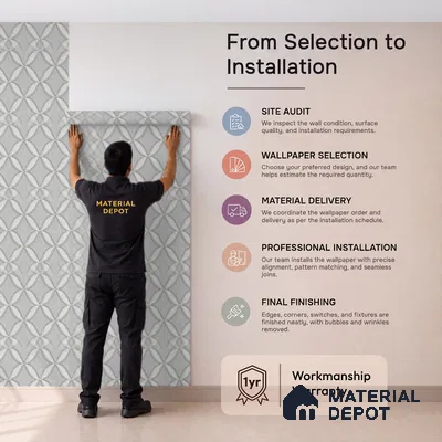 OR10-3 | 5 Meter x 42 Inch PVC Patterned Look Wallpaper - 57 Sq. Ft. | Minimum 15% wastage during installation