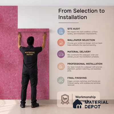 Z1003-10 | Pink Crumpled Paper PVC Textured Wallpaper - 10 Meter x 21 Inch, 57 Sq. Ft. (Min. 15% Wastage)