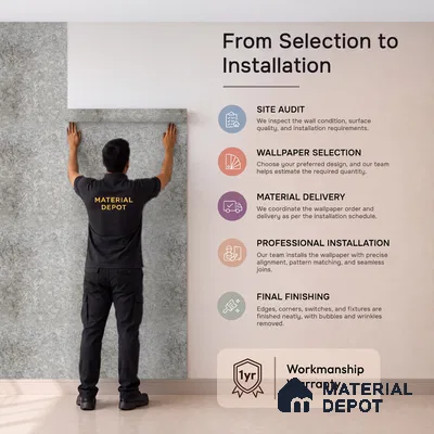 Z1003-5 | 10 Meter x 21 Inch PVC Texture Look Wallpaper - 57 Sq. Ft. | Minimum 15% wastage during installation