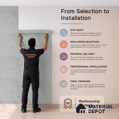 Z1006-8 | 10 Meter x 21 Inch PVC Texture Look Wallpaper - 57 Sq. Ft. | Minimum 15% wastage during installation