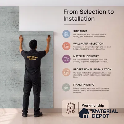 Z1006-7 | 10 Meter x 21 Inch PVC Texture Look Wallpaper - 57 Sq. Ft. | Minimum 15% wastage during installation