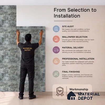 Z1006-5 | 10 Meter x 21 Inch PVC Texture Look Wallpaper - 57 Sq. Ft. | Minimum 15% wastage during installation