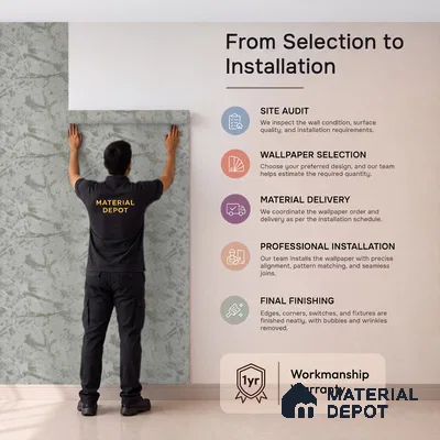 Z1004-6 | 10 Meter x 21 Inch PVC Texture Look Wallpaper - 57 Sq. Ft. | Minimum 15% wastage during installation