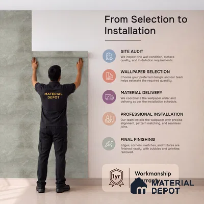 Z1004-7 | Grey Crackled Foil PVC Textured Wallpaper - 10 Meter x 21 Inch, 57 Sq. Ft. (Min. 15% Wastage)
