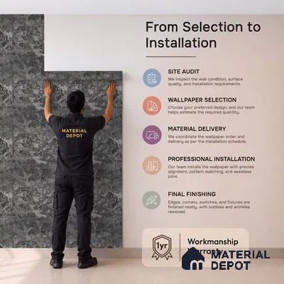 Z1004-9 | 10 Meter x 21 Inch PVC Texture Look Wallpaper - 57 Sq. Ft. | Minimum 15% wastage during installation