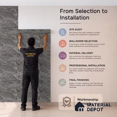 Z1005-5 | 10 Meter x 21 Inch PVC Texture Look Wallpaper - 57 Sq. Ft. | Minimum 15% wastage during installation