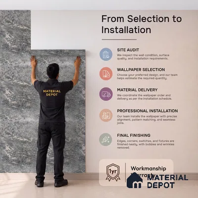 Z1005-7 | 10 Meter x 21 Inch PVC Texture Look Wallpaper - 57 Sq. Ft. | Minimum 15% wastage during installation