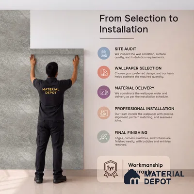 Z1005-4 | 10 Meter x 21 Inch PVC Texture Look Wallpaper - 57 Sq. Ft. | Minimum 15% wastage during installation