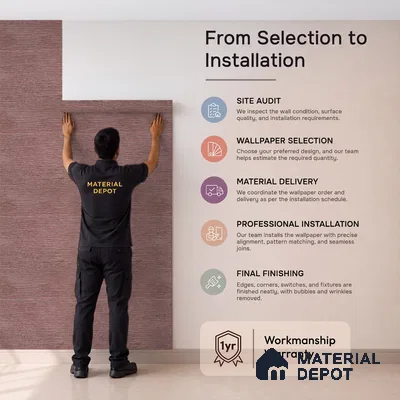 Z1011-6 | 10 Meter x 21 Inch PVC Texture Look Wallpaper - 57 Sq. Ft. | Minimum 15% wastage during installation