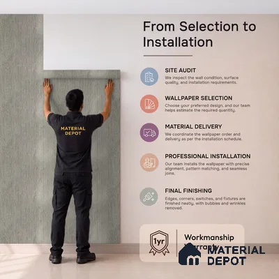 Z1011-9 | 10 Meter x 21 Inch PVC Texture Look Wallpaper - 57 Sq. Ft. | Minimum 15% wastage during installation
