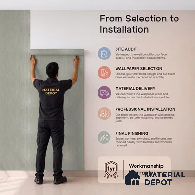 Z1011-2 | 10 Meter x 21 Inch PVC Texture Look Wallpaper - 57 Sq. Ft. | Minimum 15% wastage during installation