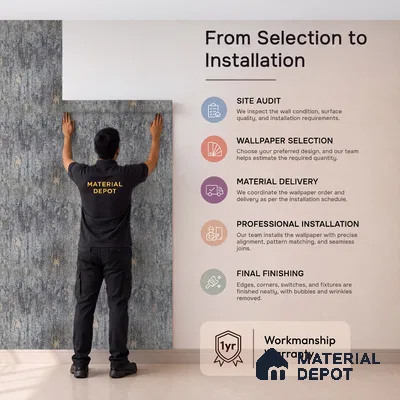 Z1009-9 | 10 Meter x 21 Inch PVC Texture Look Wallpaper - 57 Sq. Ft. | Minimum 15% wastage during installation