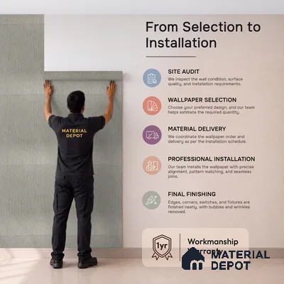Z1002-7 | 10 Meter x 21 Inch PVC Texture Look Wallpaper - 57 Sq. Ft. | Minimum 15% wastage during installation
