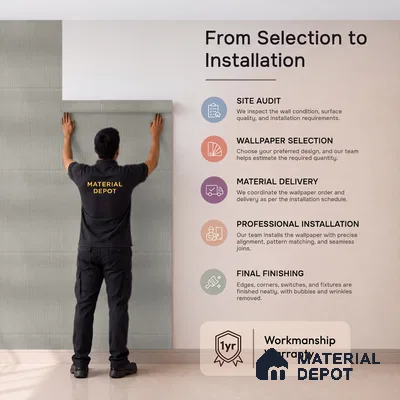 Z1002-5 | 10 Meter x 21 Inch PVC Texture Look Wallpaper - 57 Sq. Ft. | Minimum 15% wastage during installation