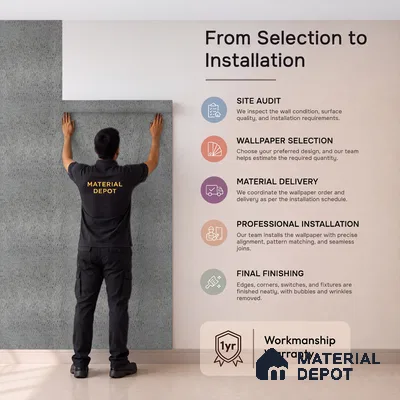 Z1001-8 | 10 Meter x 21 Inch PVC Texture Look Wallpaper - 57 Sq. Ft. | Minimum 15% wastage during installation