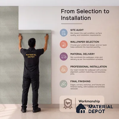 Z1008-3 | 10 Meter x 21 Inch PVC Texture Look Wallpaper - 57 Sq. Ft. | Minimum 15% wastage during installation