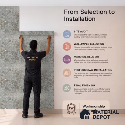 Z1007-5 | 10 Meter x 21 Inch PVC Texture Look Wallpaper - 57 Sq. Ft. | Minimum 15% wastage during installation