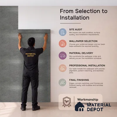 Z1010-6 | 10 Meter x 21 Inch PVC Texture Look Wallpaper - 57 Sq. Ft. | Minimum 15% wastage during installation
