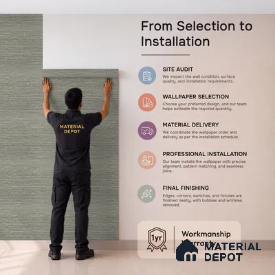 Z1010-3 | 10 Meter x 21 Inch PVC Texture Look Wallpaper - 57 Sq. Ft. | Minimum 15% wastage during installation