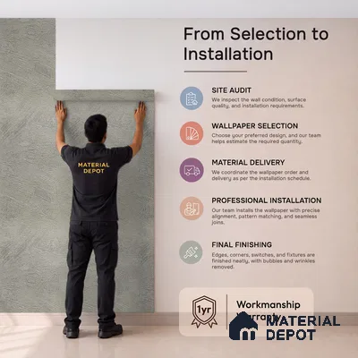 Z1000-10 | 10 Meter x 21 Inch PVC Texture Look Wallpaper - 57 Sq. Ft. | Minimum 15% wastage during installation