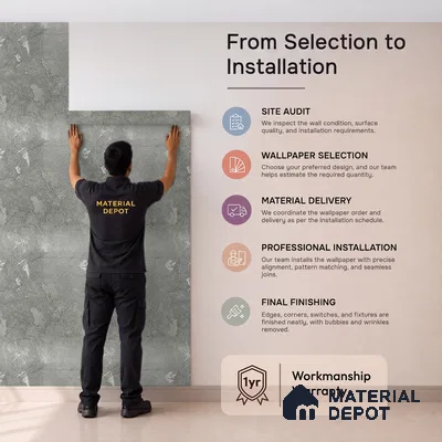 Z1000-12 | 10 Meter x 21 Inch PVC Texture Look Wallpaper - 57 Sq. Ft. | Minimum 15% wastage during installation