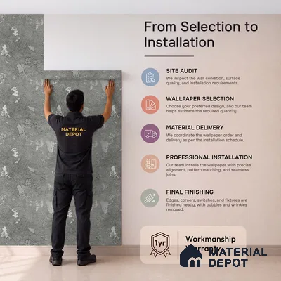 Z1000-5 | 10 Meter x 21 Inch PVC Texture Look Wallpaper - 57 Sq. Ft. | Minimum 15% wastage during installation