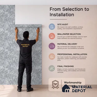 WK100-59 | 10 Meter x 21 Inches Texture Look Wallpaper - 57.41 Sq. Ft. | Minimum 15% wastage during installation