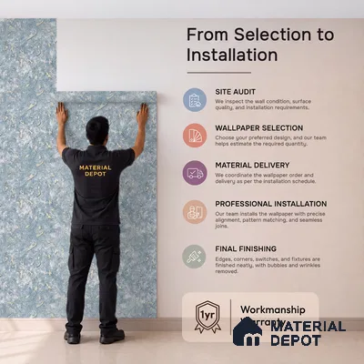 WK100-55 | 10 Meter x 21 Inches Texture Look Wallpaper - 57.41 Sq. Ft. | Minimum 15% wastage during installation