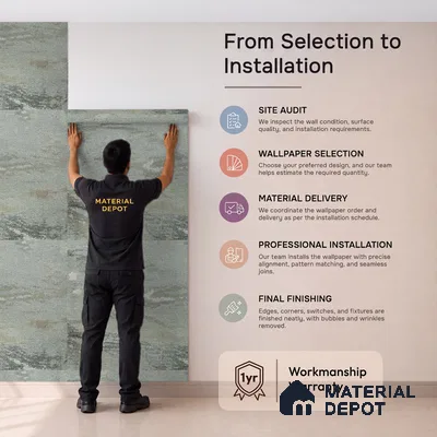 88103 | Grey Stone Streaks Textured Wallpaper - 5 Meter x 42 Inches, 57.41 Sq. Ft. (Min. 15% Wastage)