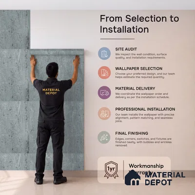 88704 | Grey Travertine Streaks Textured Wallpaper - 5 Meter x 42 Inches, 57.41 Sq. Ft. (Min. 15% Wastage)