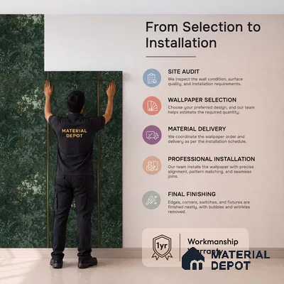 88801 | 5 Meter x 42 Inches Geometric Look Wallpaper - 57.41 Sq. Ft. | Minimum 15% wastage during installation