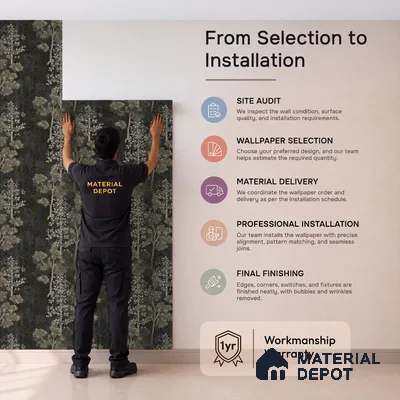 WK150-22 | 10 Meter x 21 Inches Nature Look Wallpaper - 57.41 Sq. Ft. | Minimum 15% wastage during installation