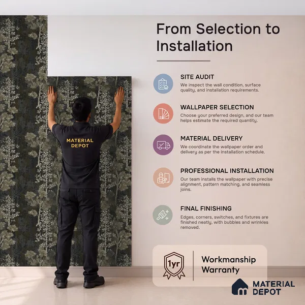 WK150-22 | 10 Meter x 21 Inches Nature Look Wallpaper - 57.41 Sq. Ft. | Minimum 15% wastage during installation
