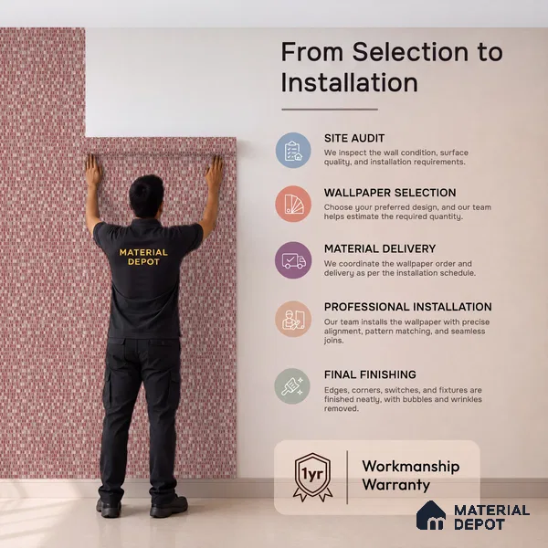 6023 | 10 Meter x 21 Inches Texture Look Wallpaper - 57.41 Sq. Ft. | Minimum 15% wastage during installation
