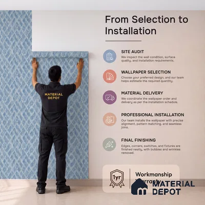 6028 | 10 Meter x 21 Inches Texture Look Wallpaper - 57.41 Sq. Ft. | Minimum 15% wastage during installation