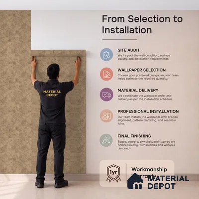 6059 | 10 Meter x 21 Inches Texture Look Wallpaper - 57.41 Sq. Ft. | Minimum 15% wastage during installation