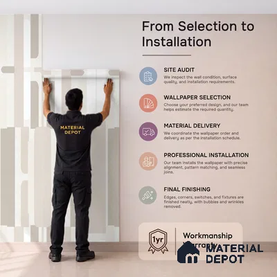 72505-1 | 5 Meter x 42 Inches Abstract Look Wallpaper - 57.41 Sq. Ft. | Minimum 15% wastage during installation