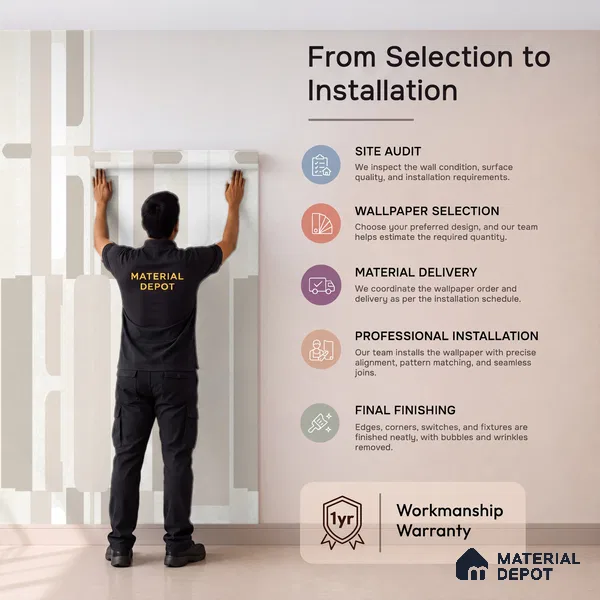 72505-1 | 5 Meter x 42 Inches Abstract Look Wallpaper - 57.41 Sq. Ft. | Minimum 15% wastage during installation