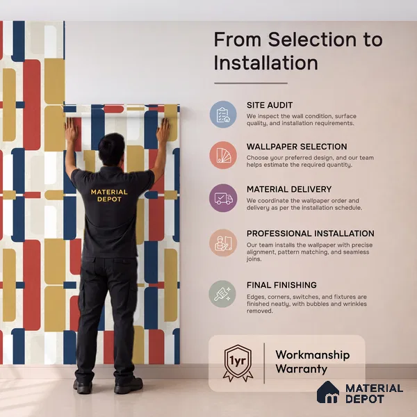72505-2 | 5 Meter x 42 Inches Abstract Look Wallpaper - 57.41 Sq. Ft. | Minimum 15% wastage during installation