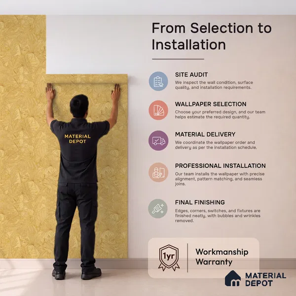 72520-3 | 5 Meter x 42 Inches Florals Look Wallpaper - 57.41 Sq. Ft. | Minimum 15% wastage during installation
