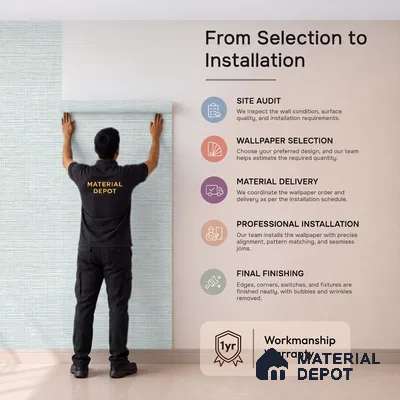 72525-3 | 5 Meter x 42 Inches Patterned Look Wallpaper - 57.41 Sq. Ft. | Minimum 15% wastage during installation