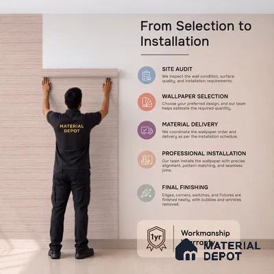 72518-6 | 5 Meter x 42 Inches Patterned Look Wallpaper - 57.41 Sq. Ft. | Minimum 15% wastage during installation